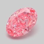1.07 Carat Fancy Vivid Pink Oval Modified Brilliant Lab Grown Diamond | VVS2 | IGI Certified | ARM423