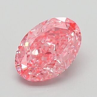 1.07 Carat Fancy Vivid Pink Oval Modified Brilliant Lab Grown Diamond | VVS2 | IGI Certified | ARM425