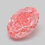 1.08 Carat Fancy Vivid Pink Oval Modified Brilliant Lab Grown Diamond | VVS2 | IGI Certified | ARM434