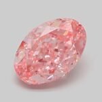 1.08 Carat Fancy Vivid Pink Oval Brilliant Lab Grown Diamond | VVS2 | IGI Certified | ARM441