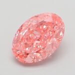 1.08 Carat Fancy Vivid Pink Oval Modified Brilliant Lab Grown Diamond | VVS2 | IGI Certified | ARM443
