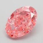 2 Carat Fancy Vivid Pink Oval Modified Brilliant Lab Grown Diamond | VVS2 | IGI Certified | ARM447