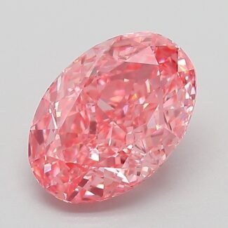 2.01 Carat Fancy Vivid Pink Oval Modified Brilliant Lab Grown Diamond | VVS2 | IGI Certified | ARM448