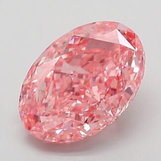2.02 Carat Fancy Vivid Pink Oval Modified Brilliant Lab Grown Diamond | VS1 | IGI Certified | ARM453
