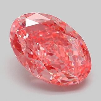 2.04 Carat Fancy Vivid Pink Oval Modified Brilliant Lab Grown Diamond | VVS2 | IGI Certified | ARM455