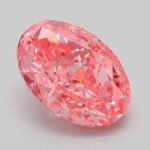 2.04 Carat Fancy Vivid Pink Oval Modified Brilliant Lab Grown Diamond | VVS2 | IGI Certified | ARM456