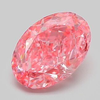 2.04 Carat Fancy Vivid Pink Oval Modified Brilliant Lab Grown Diamond | VVS2 | IGI Certified | ARM458