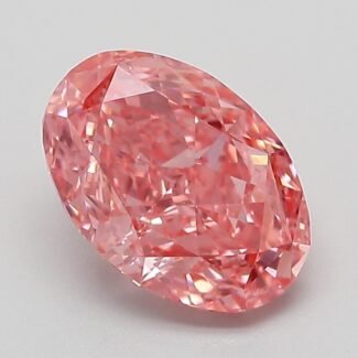 2.05 Carat Fancy Vivid Pink Oval Modified Brilliant Lab Grown Diamond | VVS2 | IGI Certified | ARM464