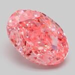 2.05 Carat Fancy Vivid Pink Oval Modified Brilliant Lab Grown Diamond | VS1 | IGI Certified | ARM467