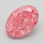 2.06 Carat Fancy Vivid Pink Oval Modified Brilliant Lab Grown Diamond | VVS2 | IGI Certified | ARM472