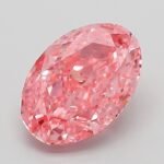 2.06 Carat Fancy Vivid Pink Oval Modified Brilliant Lab Grown Diamond | VVS2 | IGI Certified | ARM474