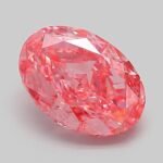 2.07 Carat Fancy Vivid Pink Oval Modified Brilliant Lab Grown Diamond | VVS1 | IGI Certified | ARM481