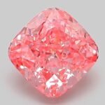 2.03 Carat Fancy Vivid Pink Square Cushion Modified Brilliant Lab Grown Diamond | VVS2 | IGI Certified | ARM090