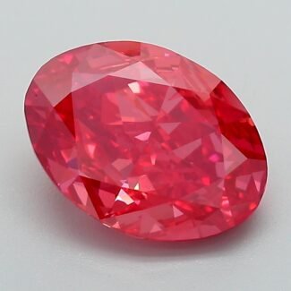 3 Carat Fancy Vivid Pink Oval Modified Brilliant Lab Grown Diamond | VS1 | IGI Certified | ARM489