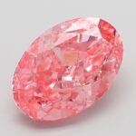 3 Carat Fancy Vivid Pink Oval Modified Brilliant Lab Grown Diamond | VVS2 | IGI Certified | ARM490