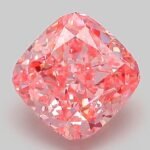 2.03 Carat Fancy Vivid Pink Square Cushion Modified Brilliant Lab Grown Diamond | VS1 | IGI Certified | ARM091