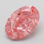 3.02 Carat Fancy Vivid Pink Oval Modified Brilliant Lab Grown Diamond | VS1 | IGI Certified | ARM501