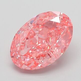 3.03 Carat Fancy Vivid Pink Oval Modified Brilliant Lab Grown Diamond | VS1 | IGI Certified | ARM502