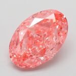 3.03 Carat Fancy Vivid Pink Oval Modified Brilliant Lab Grown Diamond | VVS2 | IGI Certified | ARM503