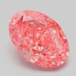 3.03 Carat Fancy Vivid Pink Oval Modified Brilliant Lab Grown Diamond | VVS2 | IGI Certified | ARM507