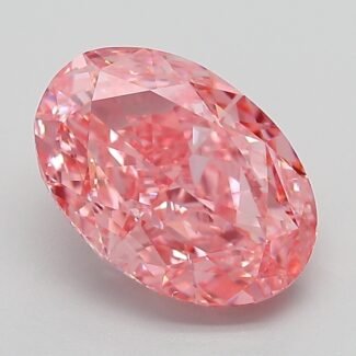 3.03 Carat Fancy Vivid Pink Oval Modified Brilliant Lab Grown Diamond | VS1 | IGI Certified | ARM508
