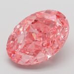 3.03 Carat Fancy Vivid Pink Oval Modified Brilliant Lab Grown Diamond | VVS2 | IGI Certified | ARM509