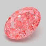 3.04 Carat Fancy Vivid Pink Oval Modified Brilliant Lab Grown Diamond | VVS2 | IGI Certified | ARM512