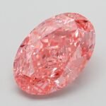 3.06 Carat Fancy Vivid Pink Oval Modified Brilliant Lab Grown Diamond | VVS2 | IGI Certified | ARM521