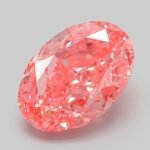 3.06 Carat Fancy Vivid Pink Oval Modified Brilliant Lab Grown Diamond | VVS2 | IGI Certified | ARM526