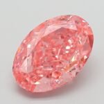 3.06 Carat Fancy Vivid Pink Oval Modified Brilliant Lab Grown Diamond | VVS2 | IGI Certified | ARM529