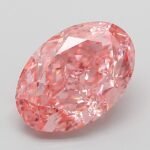 3.07 Carat Fancy Vivid Pink Oval Modified Brilliant Lab Grown Diamond | VS1 | IGI Certified | ARM530