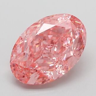3.07 Carat Fancy Vivid Pink Oval Modified Brilliant Lab Grown Diamond | VS1 | IGI Certified | ARM530