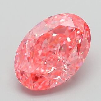 3.07 Carat Fancy Vivid Pink Oval Modified Brilliant Lab Grown Diamond | VS1 | IGI Certified | ARM534
