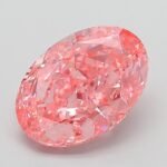 3.07 Carat Fancy Vivid Pink Oval Modified Brilliant Lab Grown Diamond | VVS2 | IGI Certified | ARM536