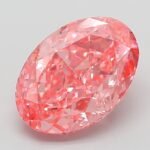 3.08 Carat Fancy Vivid Pink Oval Modified Brilliant Lab Grown Diamond | VVS2 | IGI Certified | ARM538