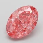3.08 Carat Fancy Vivid Pink Oval Modified Brilliant Lab Grown Diamond | VVS2 | IGI Certified | ARM540