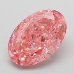 3.08 Carat Fancy Vivid Pink Oval Modified Brilliant Lab Grown Diamond | VVS2 | IGI Certified | ARM542
