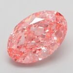 3.08 Carat Fancy Vivid Pink Oval Modified Brilliant Lab Grown Diamond | VVS2 | IGI Certified | ARM544