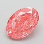 3.08 Carat Fancy Vivid Pink Oval Modified Brilliant Lab Grown Diamond | VS1 | IGI Certified | ARM550