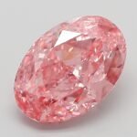 3.08 Carat Fancy Vivid Pink Oval Modified Brilliant Lab Grown Diamond | VS1 | IGI Certified | ARM551