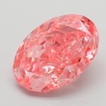 3.08 Carat Fancy Vivid Pink Oval Modified Brilliant Lab Grown Diamond | VVS2 | IGI Certified | ARM552