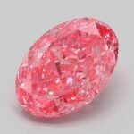 3.09 Carat Fancy Vivid Pink Oval Modified Brilliant Lab Grown Diamond | VVS2 | IGI Certified | ARM557