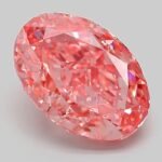 3.09 Carat Fancy Vivid Pink Oval Modified Brilliant Lab Grown Diamond | VVS2 | IGI Certified | ARM558