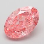 3.09 Carat Fancy Vivid Pink Oval Modified Brilliant Lab Grown Diamond | VVS2 | IGI Certified | ARM560