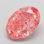 3.1 Carat Fancy Vivid Pink Oval Modified Brilliant Lab Grown Diamond | VVS2 | IGI Certified | ARM568