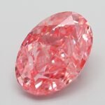 3.1 Carat Fancy Vivid Pink Oval Modified Brilliant Lab Grown Diamond | VVS2 | IGI Certified | ARM569