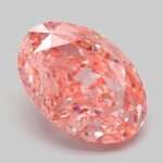 3.11 Carat Fancy Vivid Pink Oval Modified Brilliant Lab Grown Diamond | VVS2 | IGI Certified | ARM570