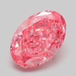 3.11 Carat Fancy Vivid Pink Oval Modified Brilliant Lab Grown Diamond | VS1 | IGI Certified | ARM571