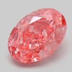 3.11 Carat Fancy Vivid Pink Oval Modified Brilliant Lab Grown Diamond | VVS2 | IGI Certified | ARM572