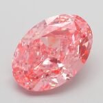 3.11 Carat Fancy Vivid Pink Oval Modified Brilliant Lab Grown Diamond | VVS2 | IGI Certified | ARM573